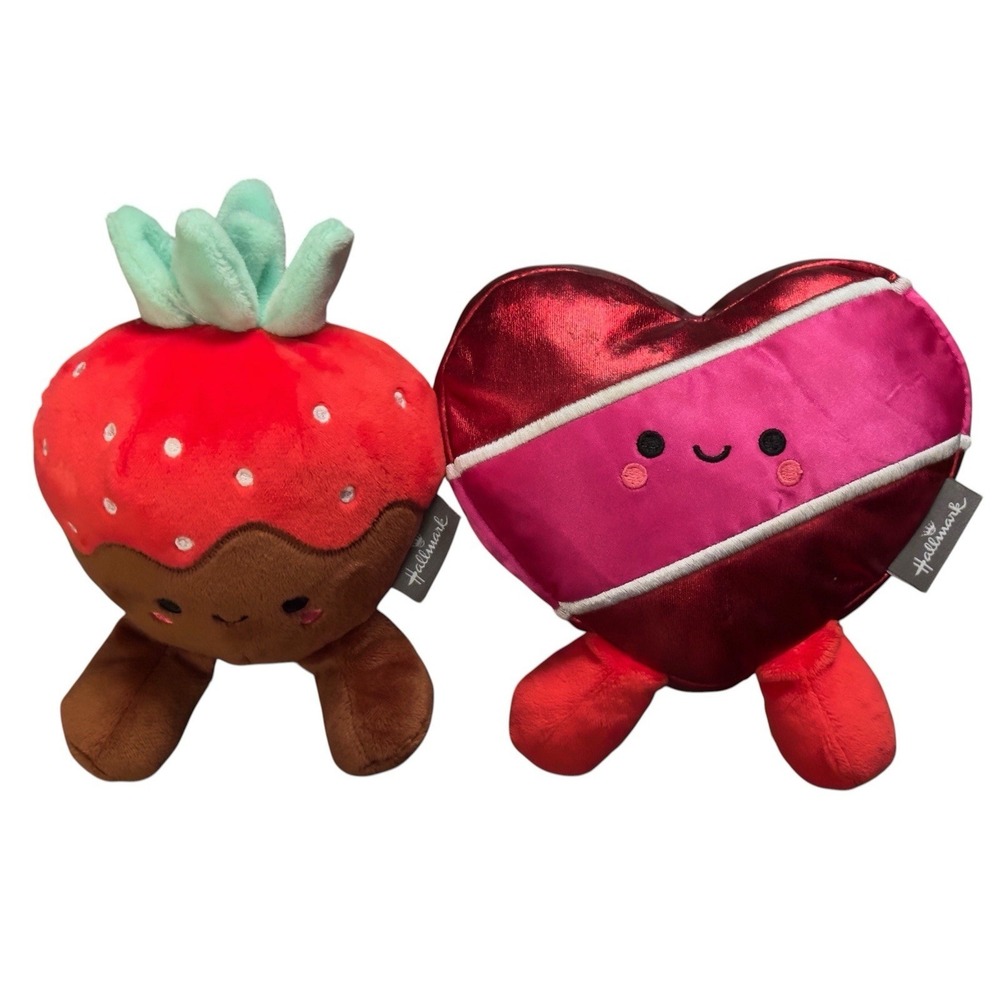 Hallmark Better Together‎ Valentines Day Strawberry & Chocolate Plush Multicolor
